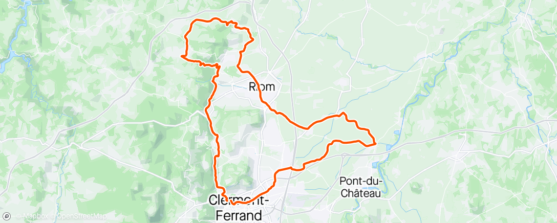 「Sortie vélo le midi」活動的地圖