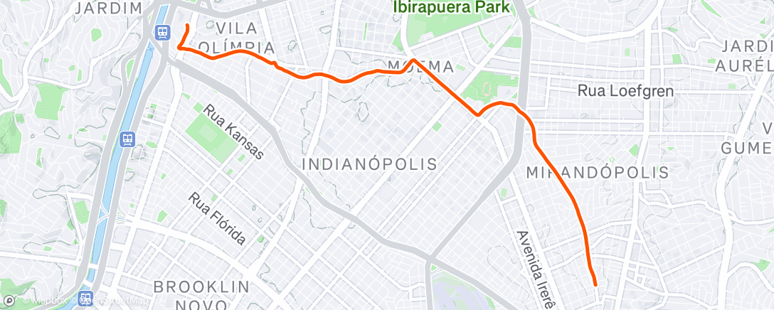 Map of the activity, Afternoon Ride