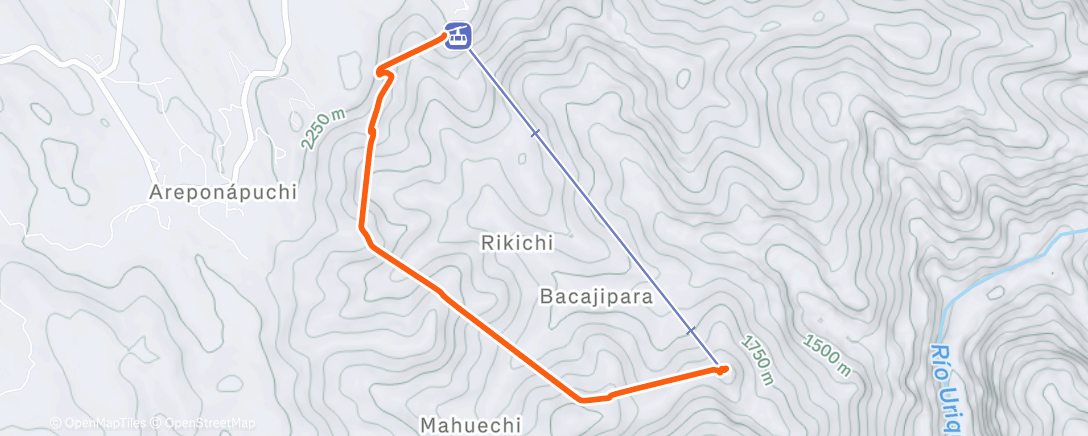 Map of the activity, Randonnée le midi