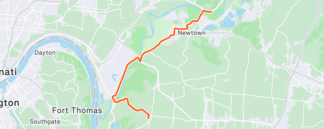 Карта физической активности (Afternoon Ride)