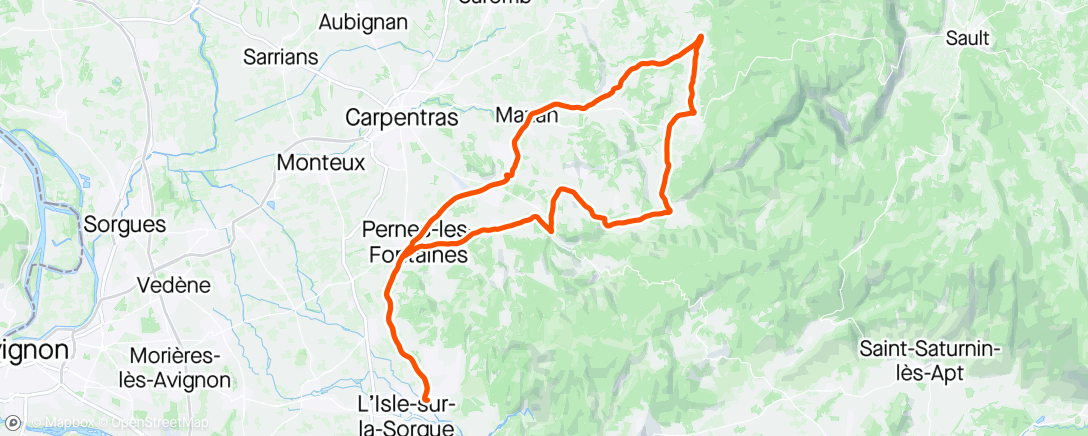 Map of the activity, Ville sur Auzon