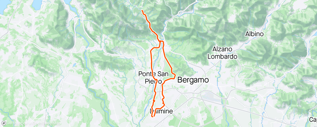 Kaart van de activiteit “Giro pomeridiano”