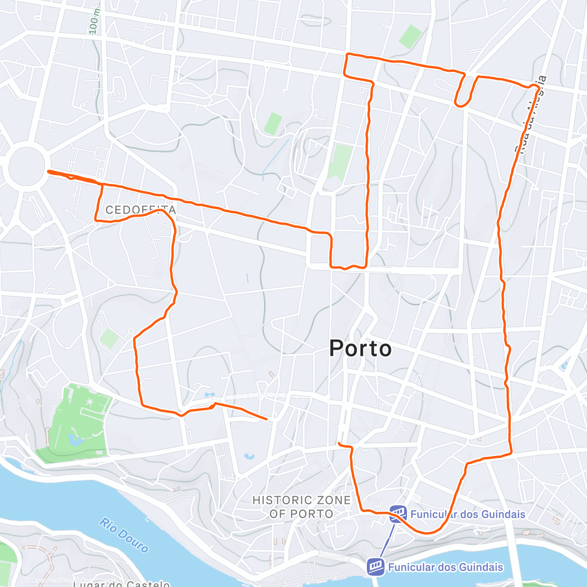 Map of the activity,  Porto