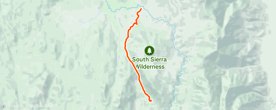 Map of the activity, Afternoon Trail Run