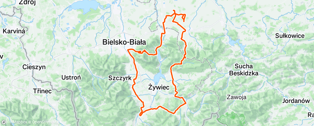 Map of the activity, Morning Ride