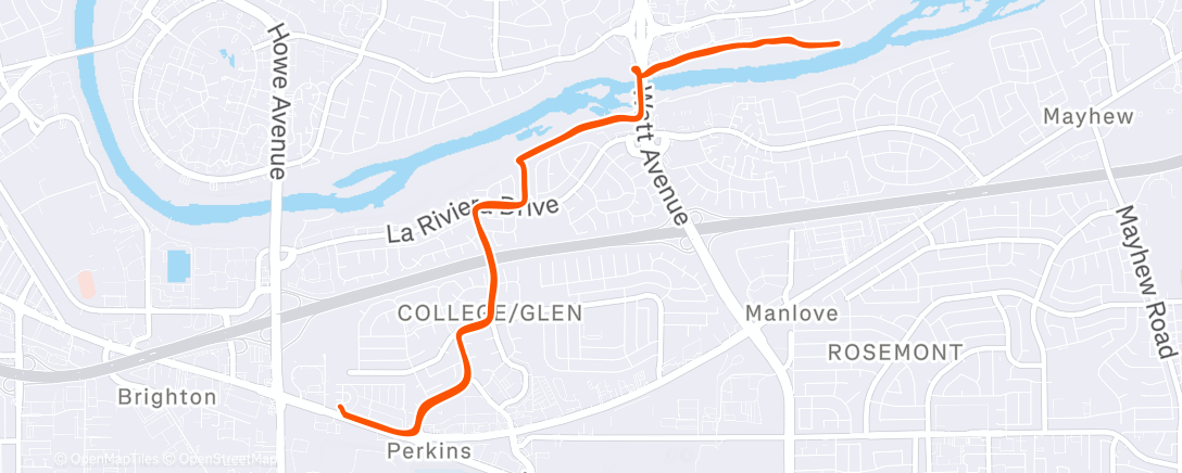 Карта физической активности (Morning Run)