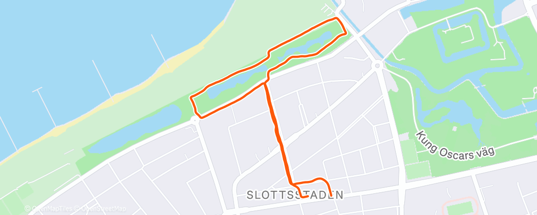 Карта физической активности (3K test run...😁 Right foot slightly better compared to yesterday..)