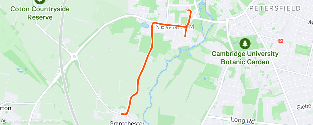 Map of the activity, Afternoon Ride