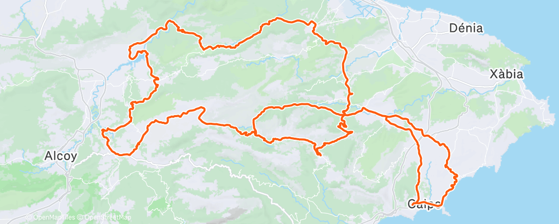 Map of the activity, Training