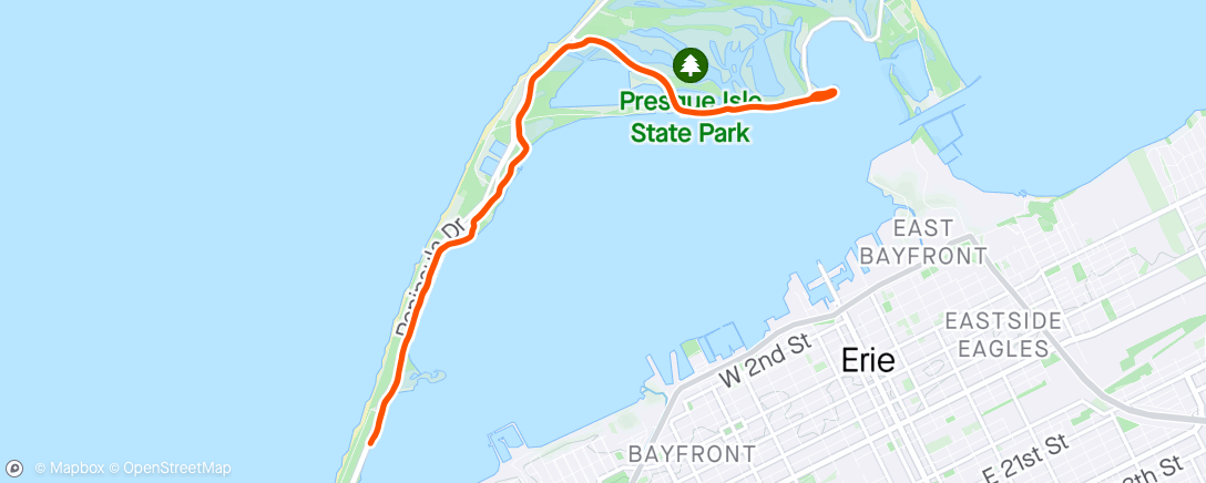 Map of the activity, This started out as a run w Ashley & then after 1 mile morphed into a 10.5 mile walk lol. The weather was too beautiful to stop!