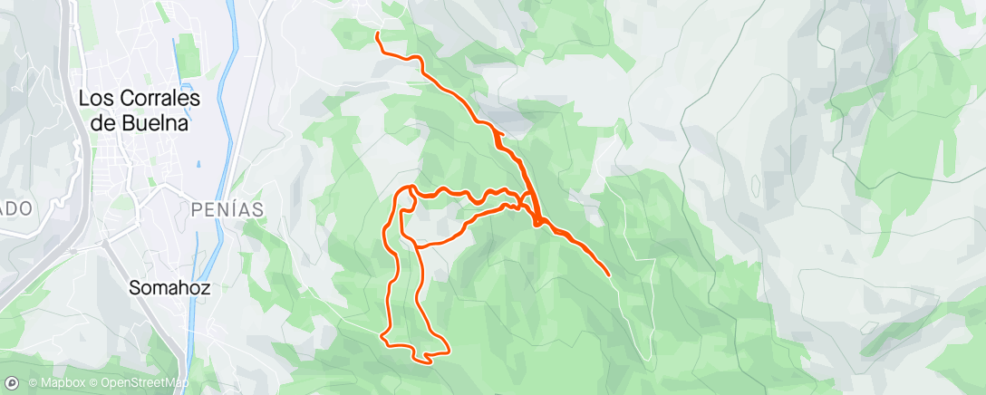 Kaart van de activiteit “Bicicleta de montaña a la hora del almuerzo”