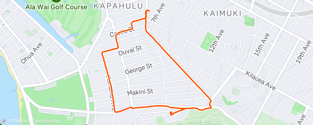 Map of the activity, sunset walk 💗☀️