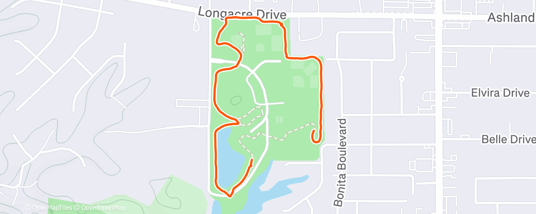 Map of the activity, Morning Walk