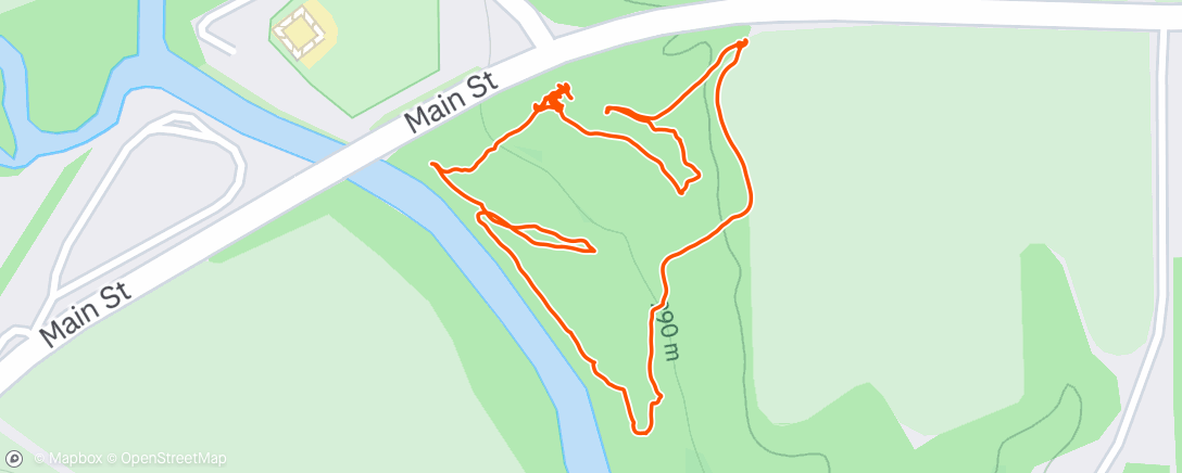 Map of the activity, Afternoon Walk
