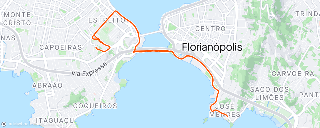 アクティビティ「Pedal com Filhão」の地図