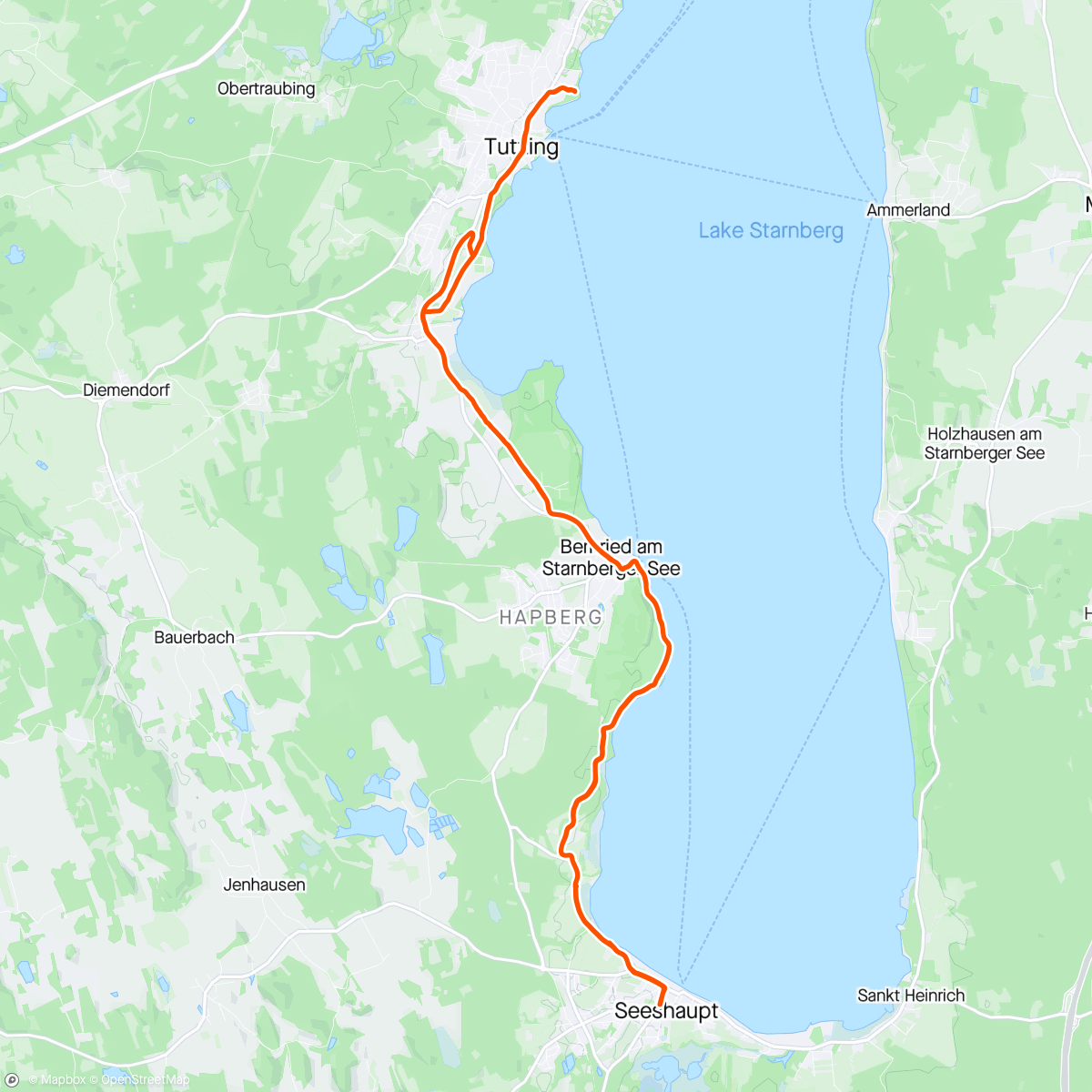 Map of the activity, Und zum Abschluss ein wenig Starnberger See
