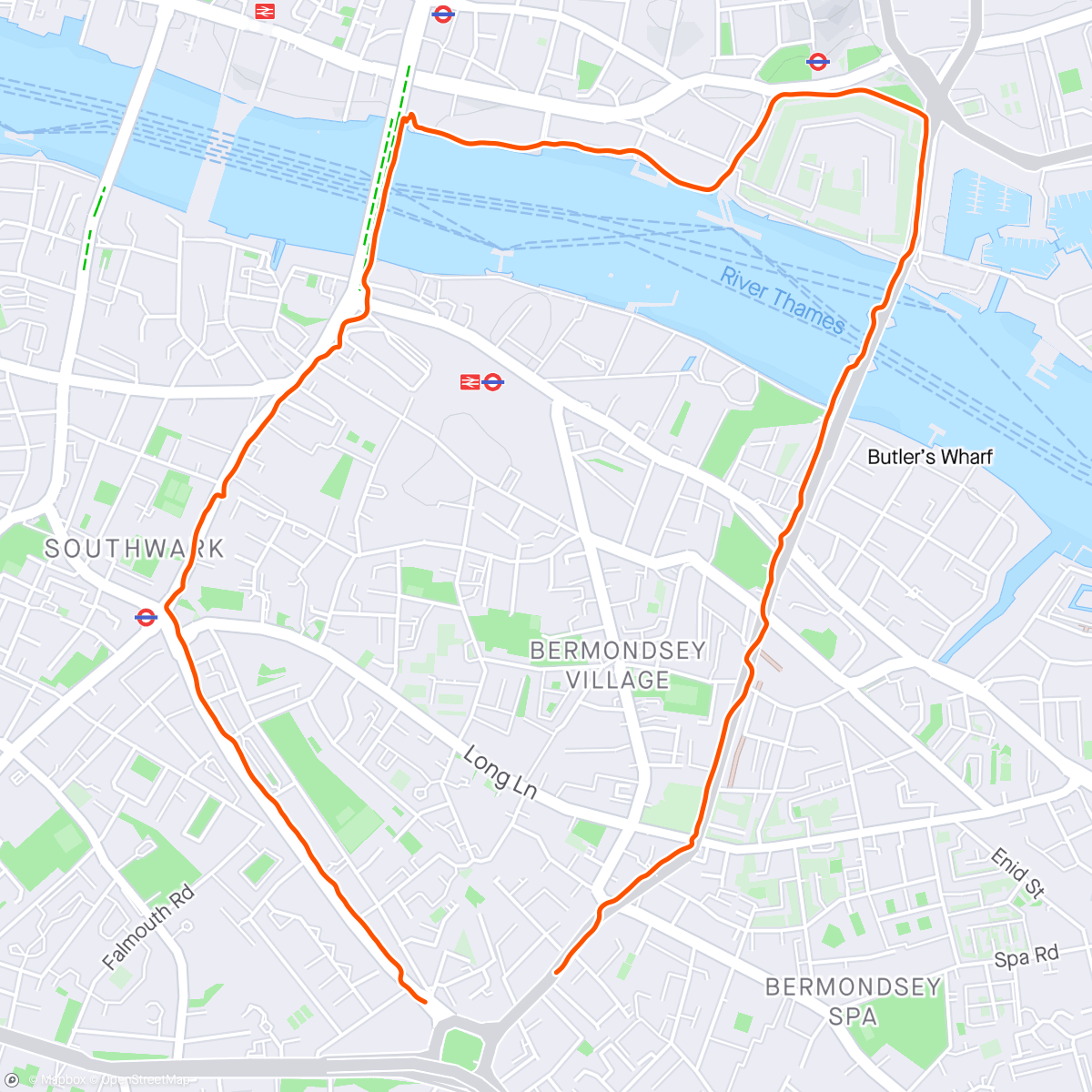 Map of the activity, It's Shard to beat a good jog in the morning...