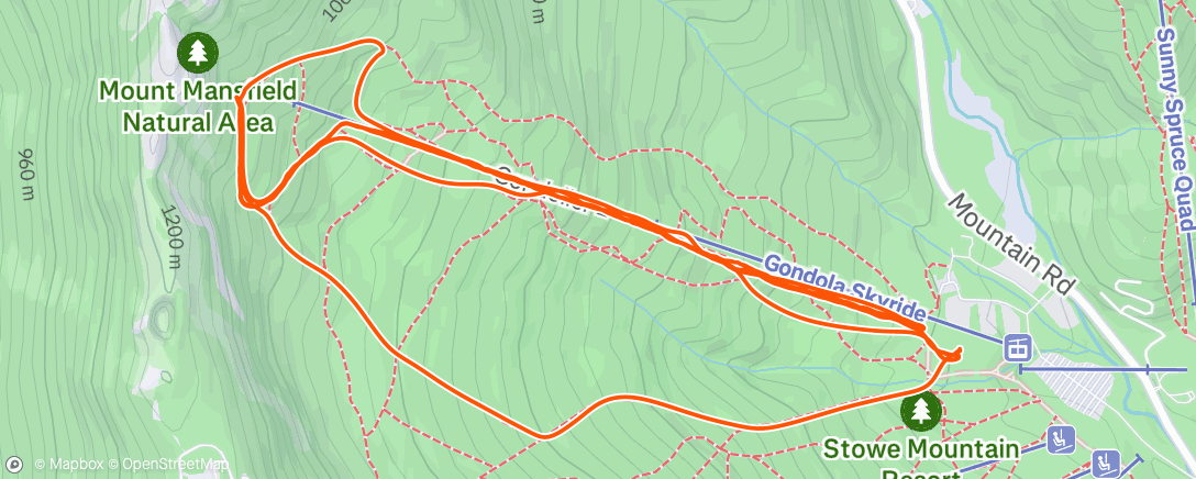 Map of the activity, Afternoon Backcountry Ski
