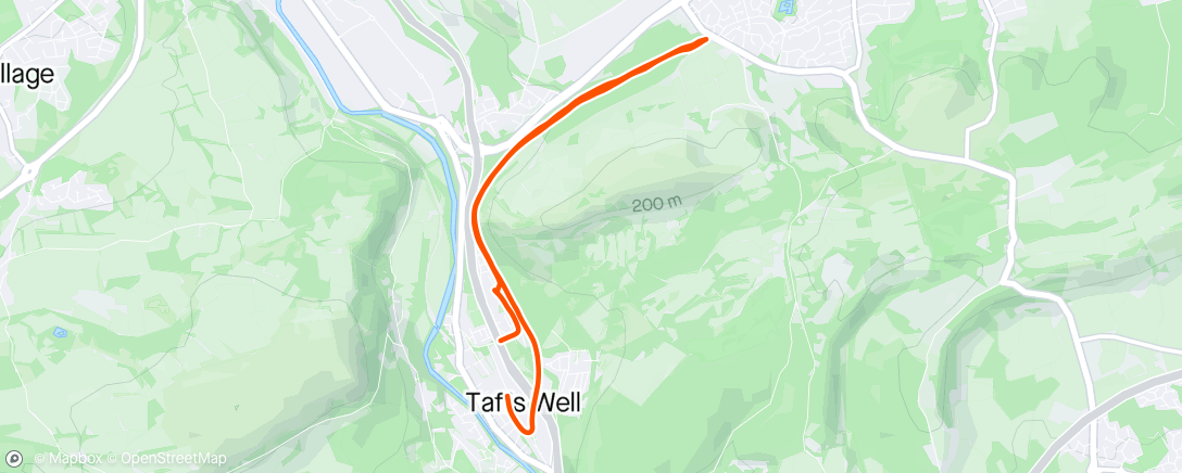 Map of the activity, Bike test