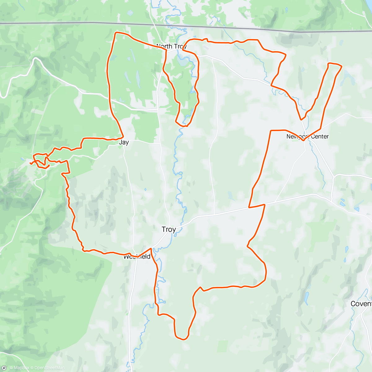 Map of the activity, Rasputitsa - it only snowed for the first hour
