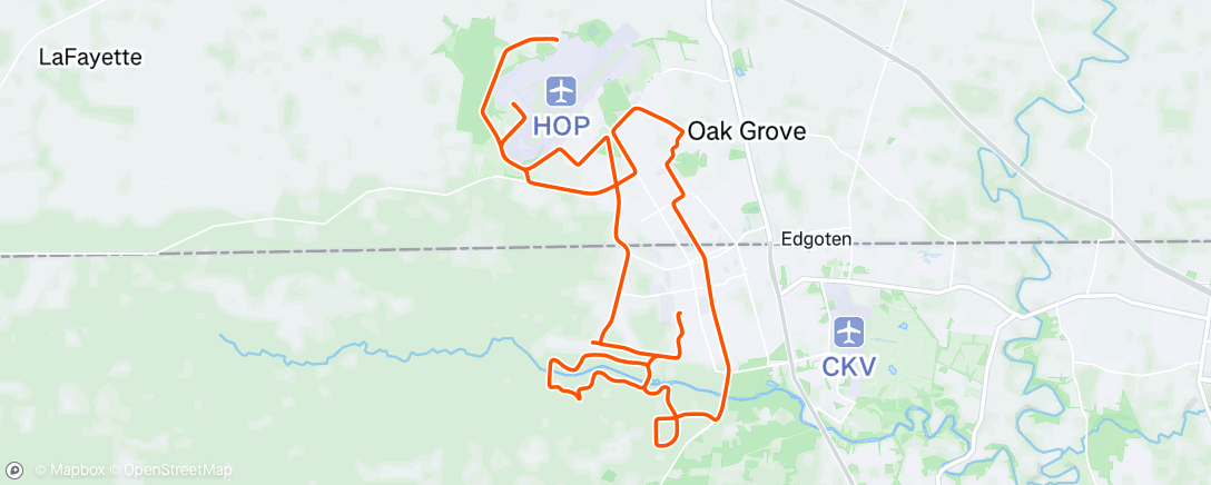 Map of the activity, Morning Ride