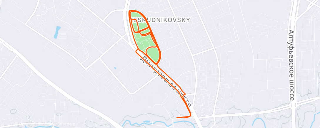 Карта физической активности (Afternoon Run)