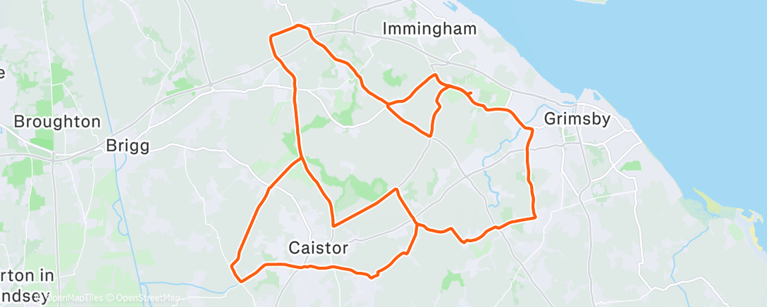 Map of the activity, Chilly and rather breezy