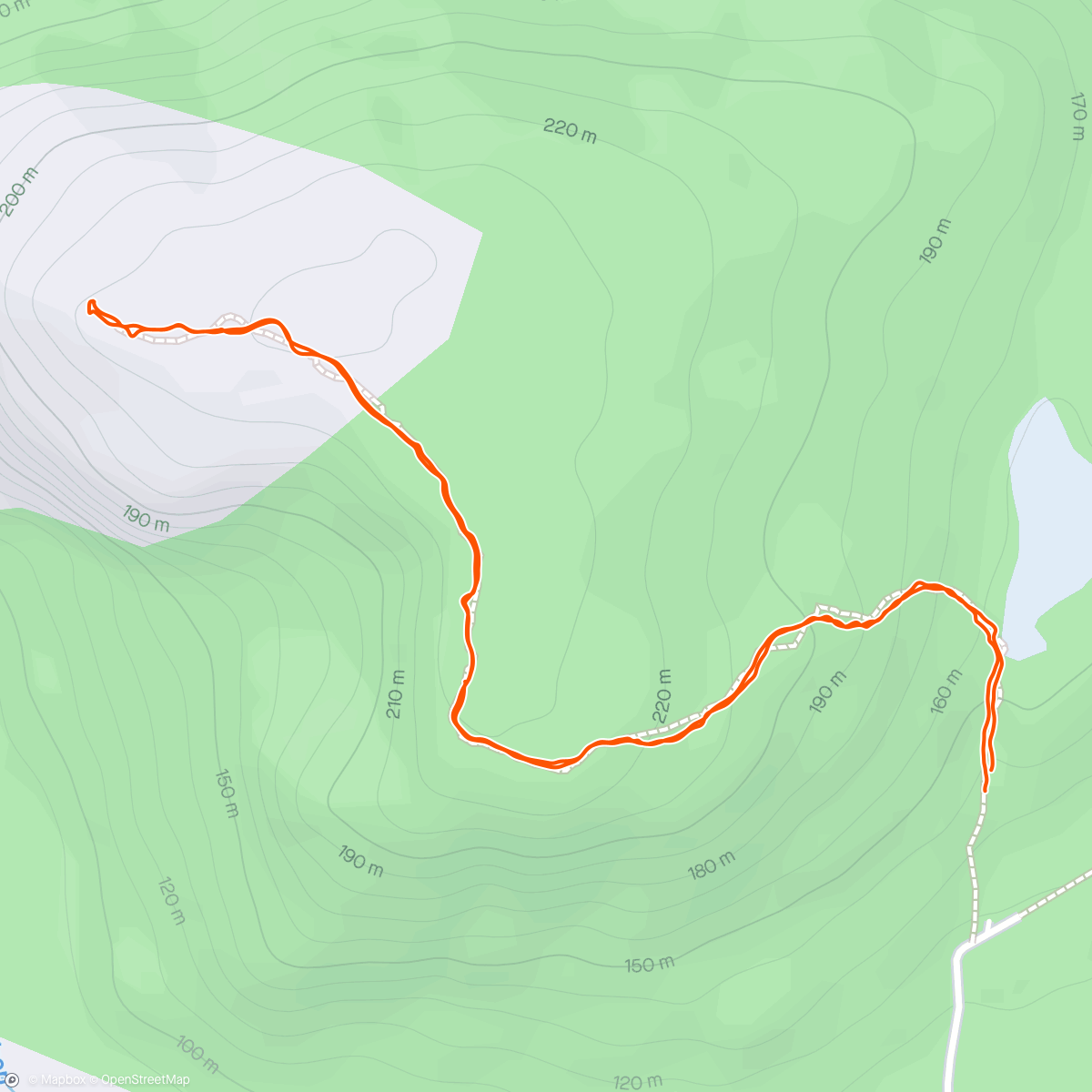 Map of the activity, Ramnafjell