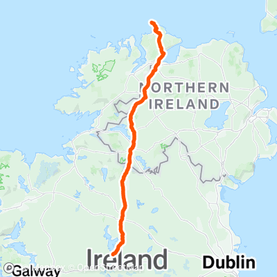 malin to mizen distance