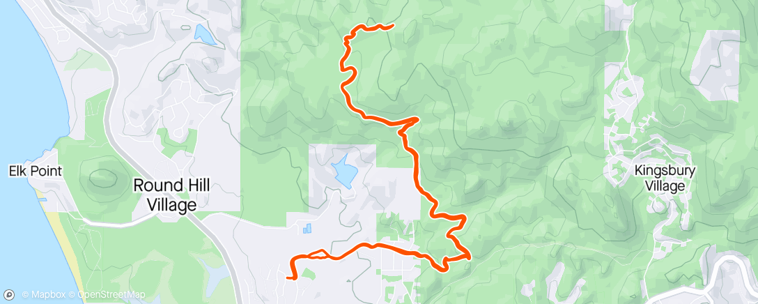 Mapa da atividade, Trail Run