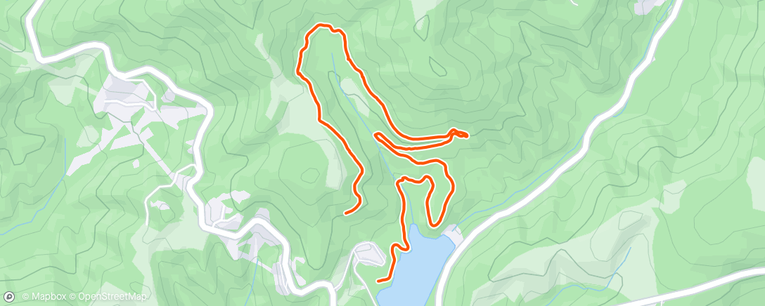 Map of the activity, Moses Cone Hike