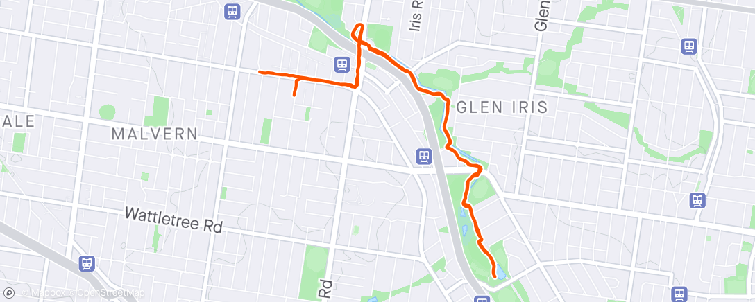 Map of the activity, Melbs