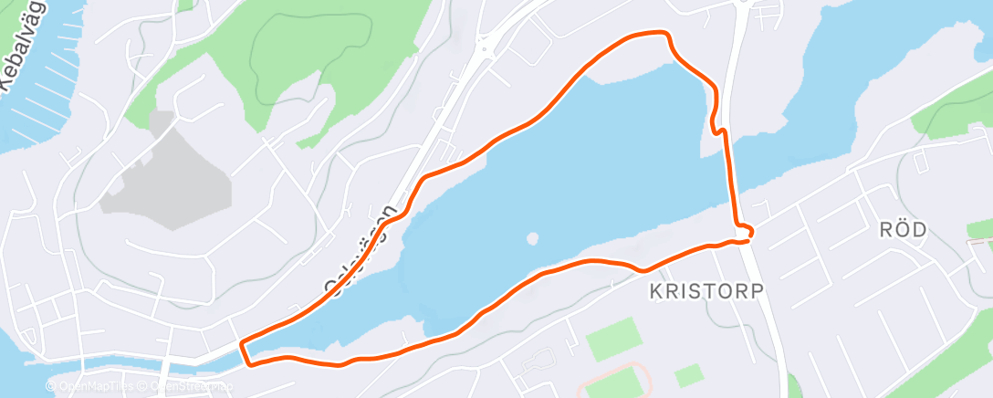 Map of the activity, Morning Run