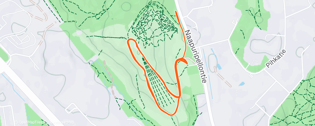Map of the activity, Afternoon Trail Run