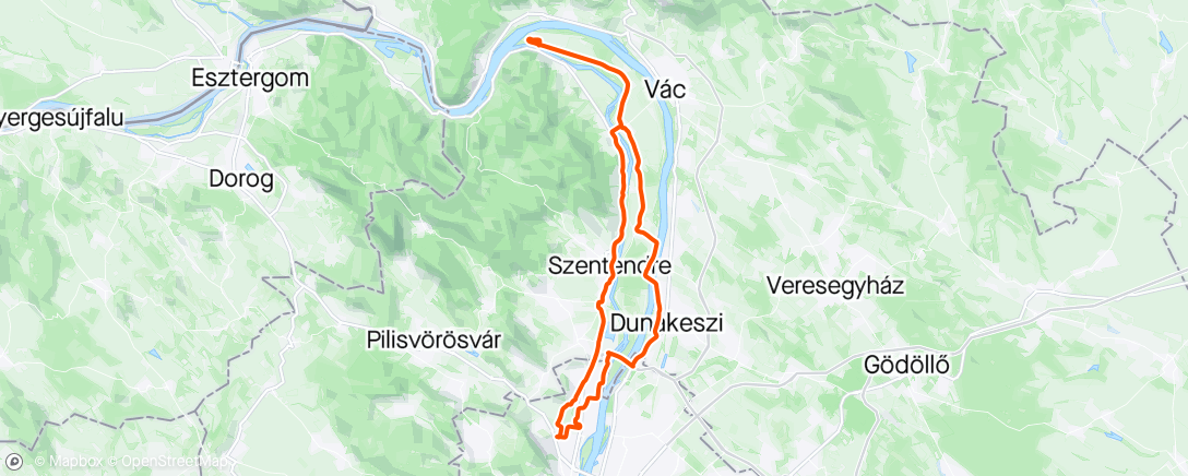 Mapa da atividade, Szigetcsúcs Fetàval