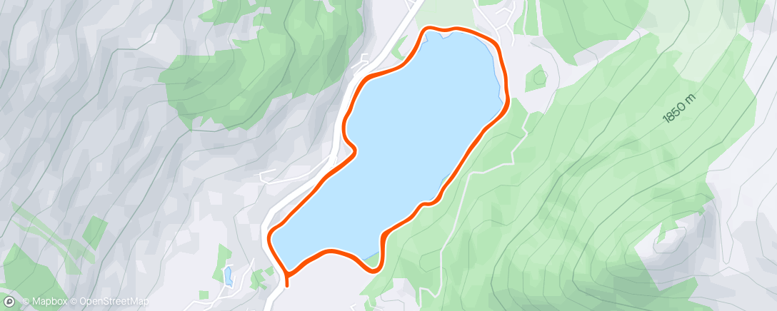 Map of the activity, Traillauf am Nachmittag