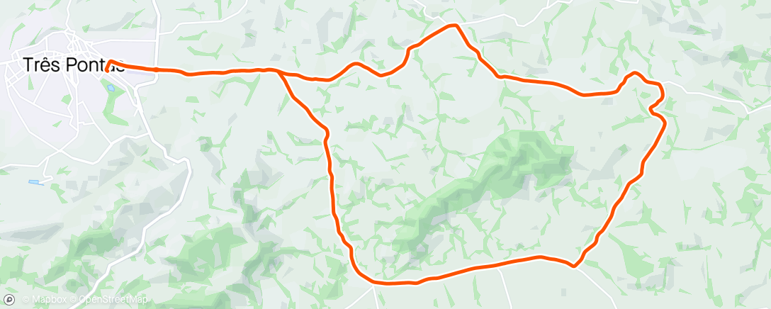 Map of the activity, Pedalada em mountain bike elétrica matinal