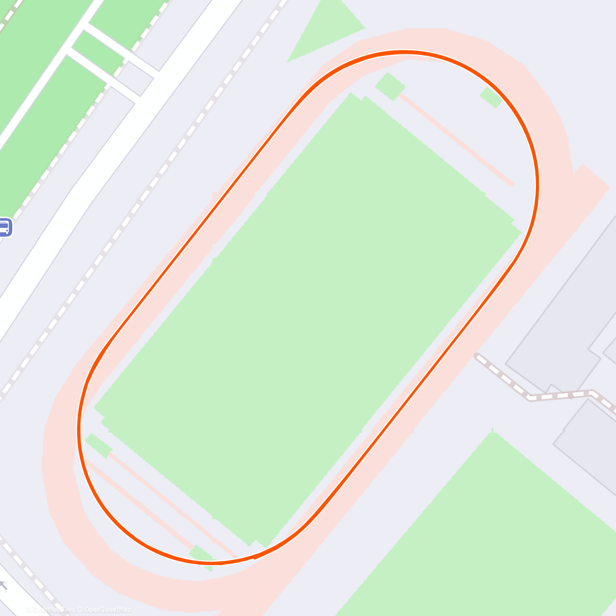 Map of the activity, ⛅ Proud dad moment. Training with Sadie to improve her mile time