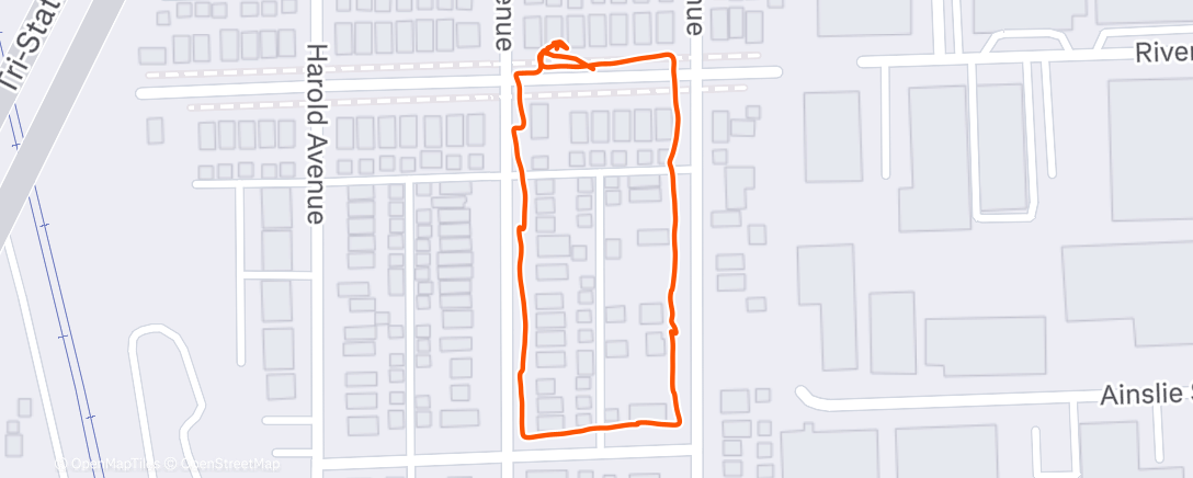 Map of the activity, Afternoon Walk