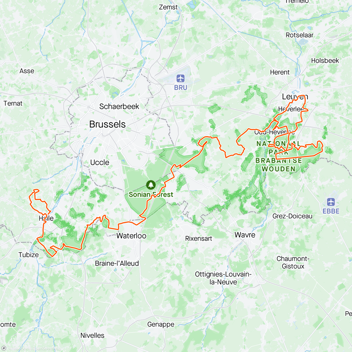 Map of the activity, Gravel World Championships