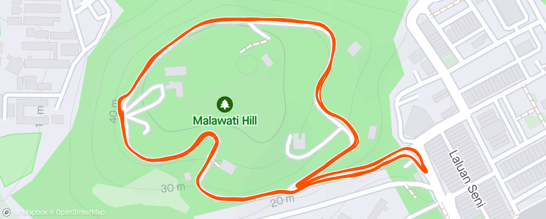 Map of the activity, Morning Run: 10k