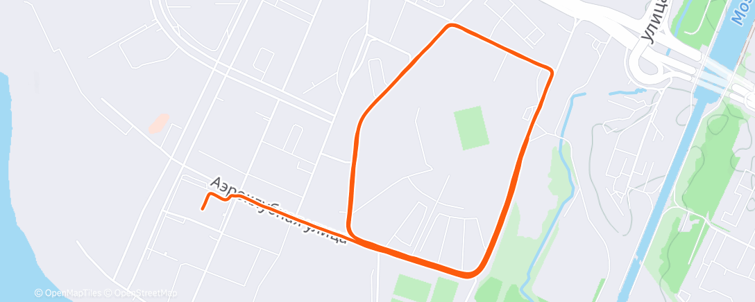 Map of the activity, Восстановление 12 км