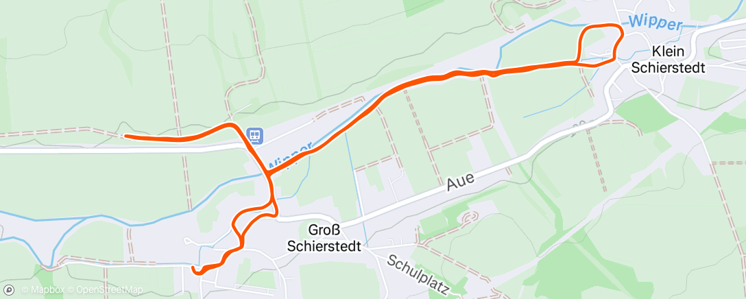 Map of the activity, Spaziergang am Morgen