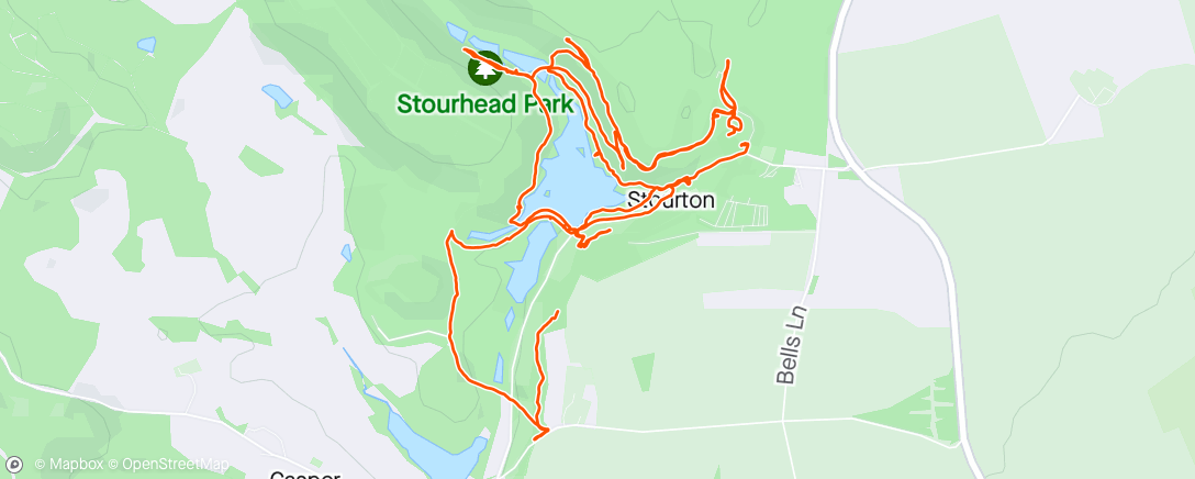 Map of the activity, Stourhead