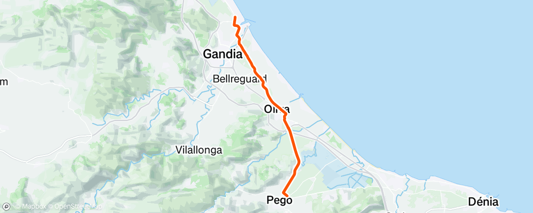 Map of the activity, TC Gandia day 7.1