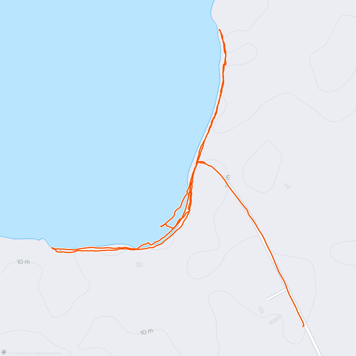 Map of the activity, Birthday Beach Walk…