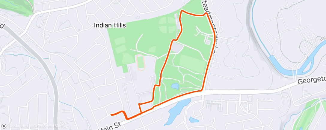 Map of the activity, Morning Hike