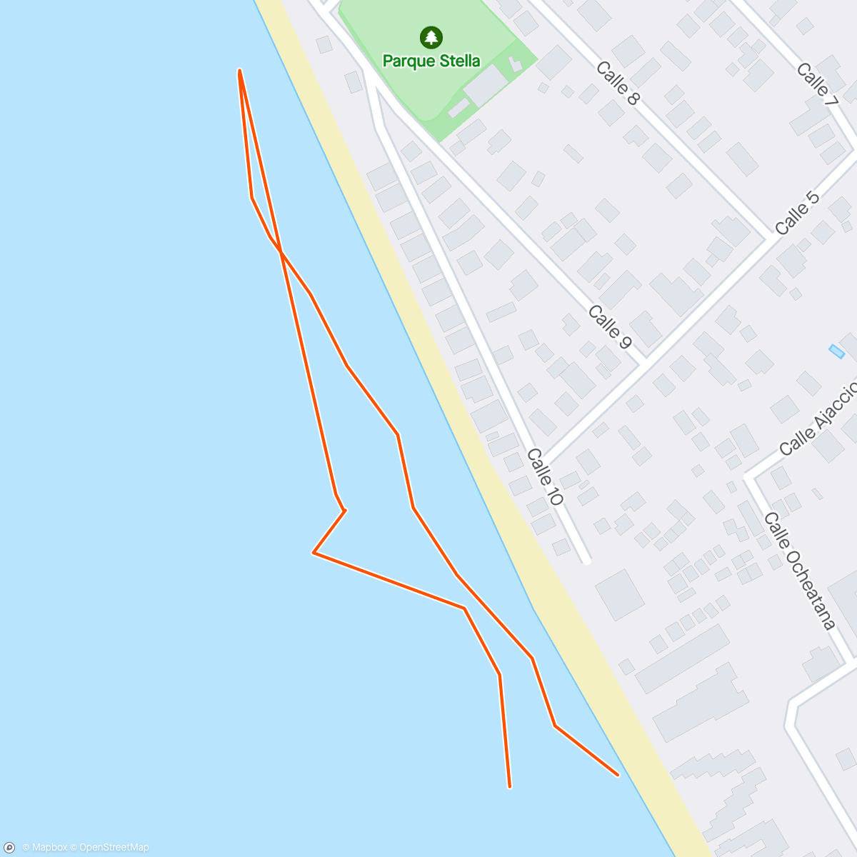 Map of the activity, Wavy - spotting issues