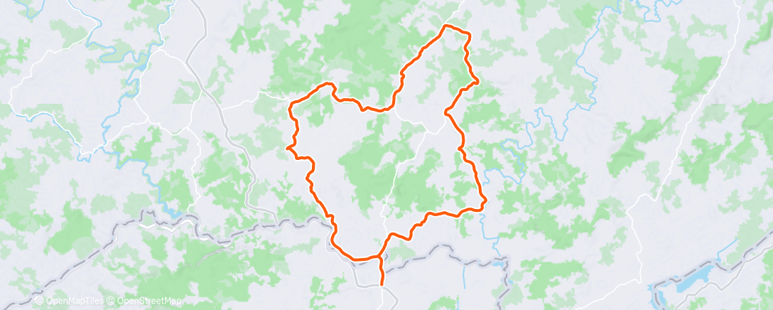 Map of the activity, Pedalada de mountain bike matinal
