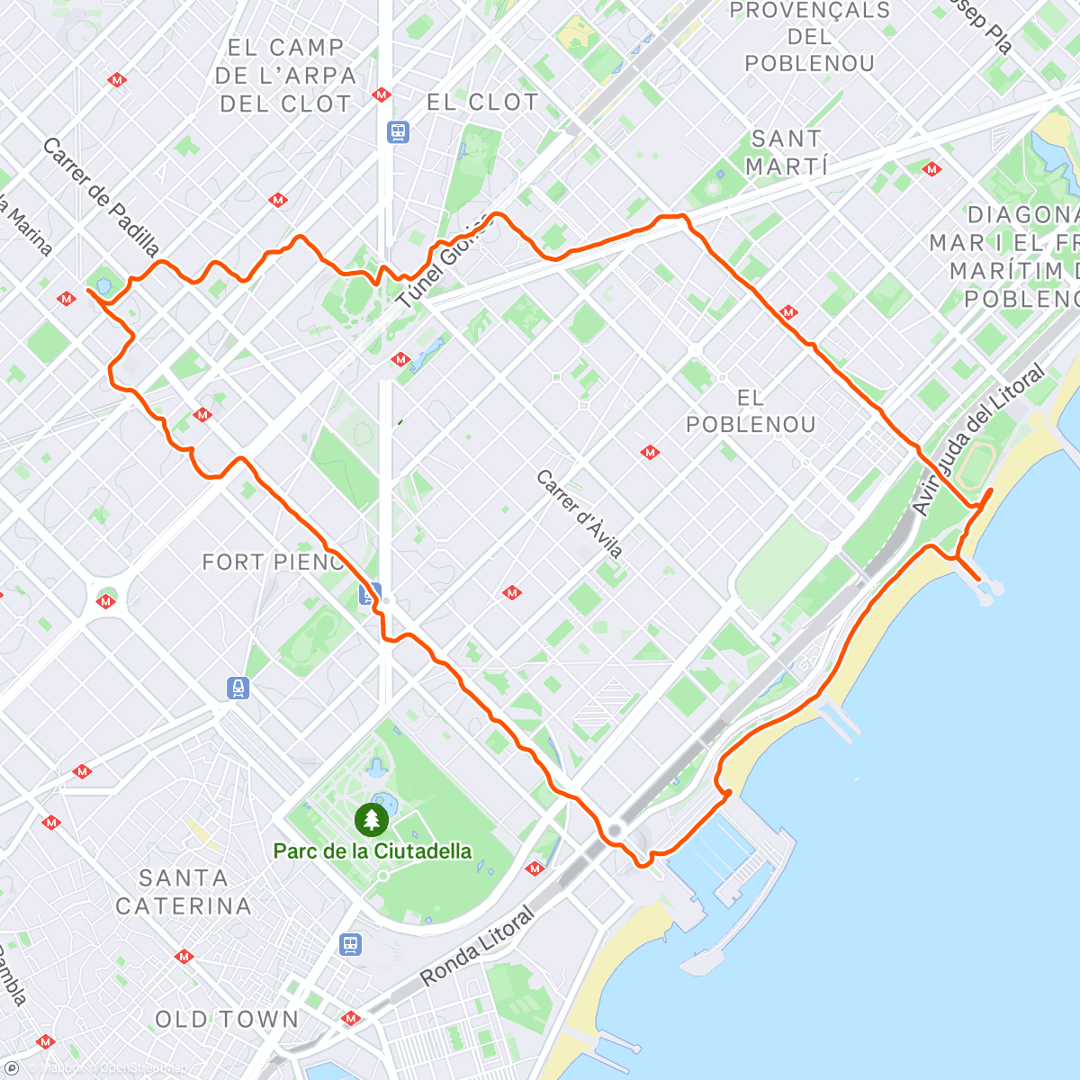 Map of the activity, DAY 11 of training for Marathon Des Sables